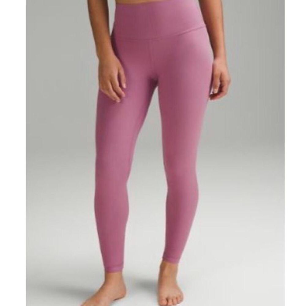 Lululemon Women's Pink and Purple Leggings